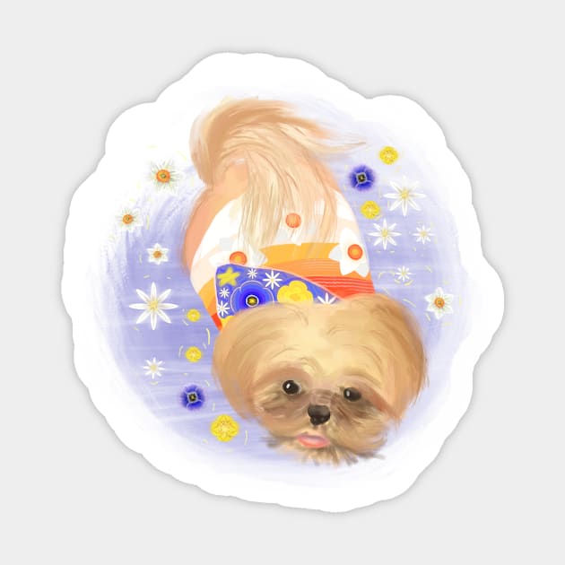 Luca in Flowers Sticker by Luca loves Lili